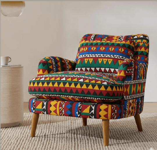 The Shweshwe Contemporary Accent Armchair
