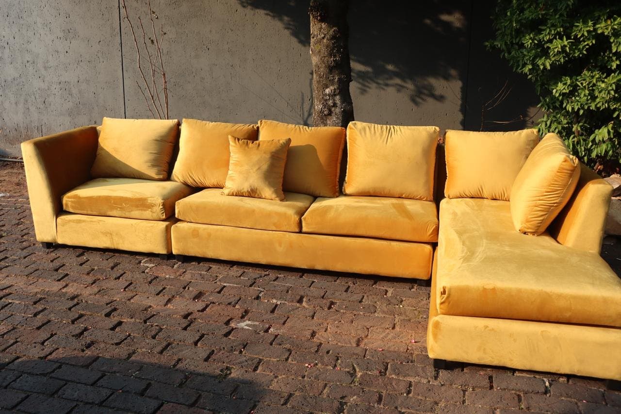 The Kalahari Modular Velvet Couch